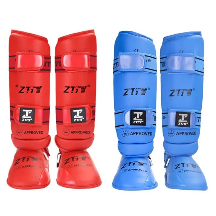 WKF Approved Karate White Shin Pad & Removable Instep pad WKF Approved Karate White Shin Pad & Removable Instep pad